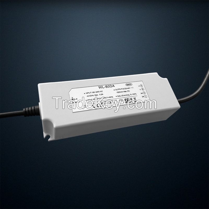 60W DALI dimming led driver CC