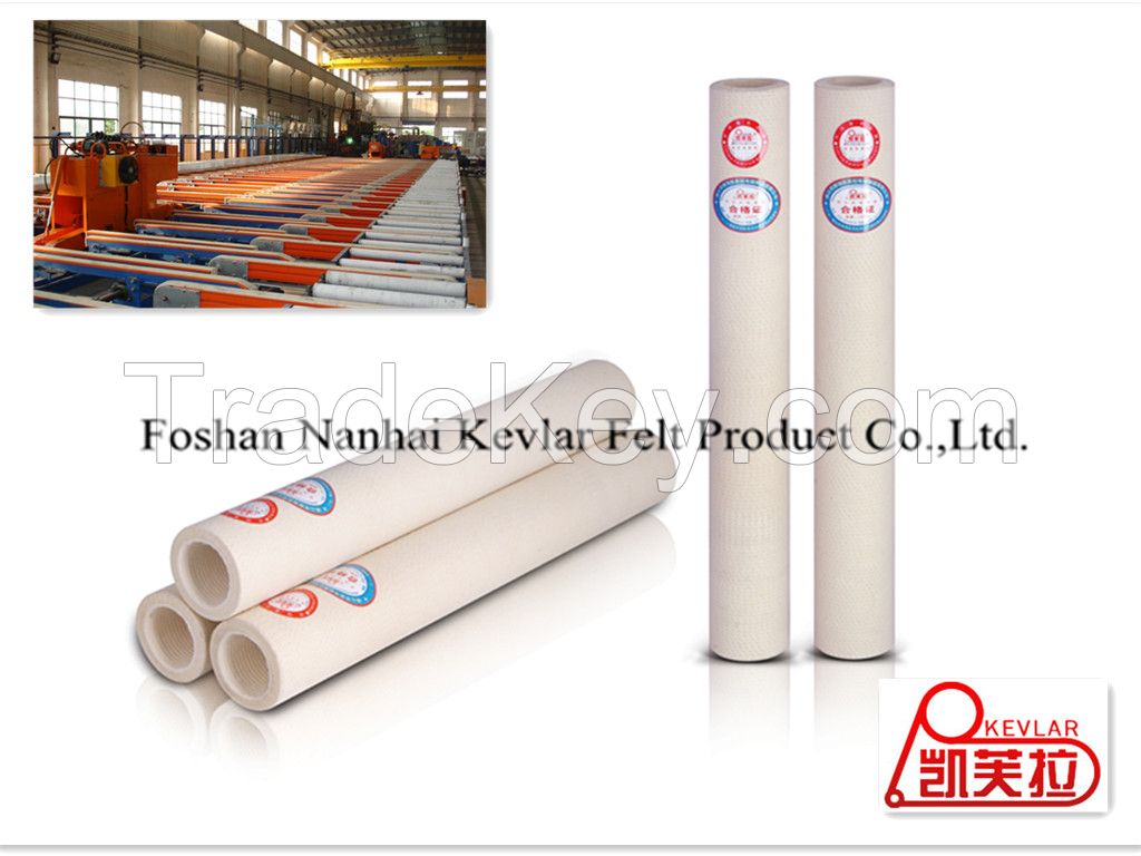 280 degree Celsius Nomex Felt Roller for Finish Cut Saw Table