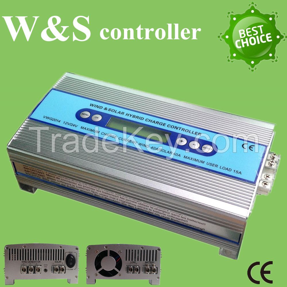 Wind solar hybrid charge controller 1000W 12V 24V