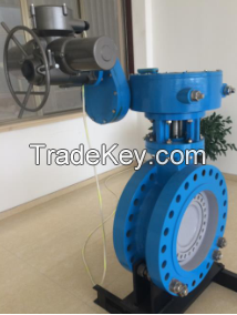 Triple eccentric high performance butterfly valve