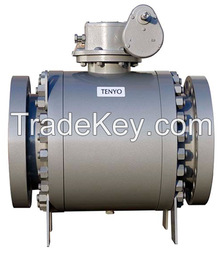 Trunnion mounted ball valve