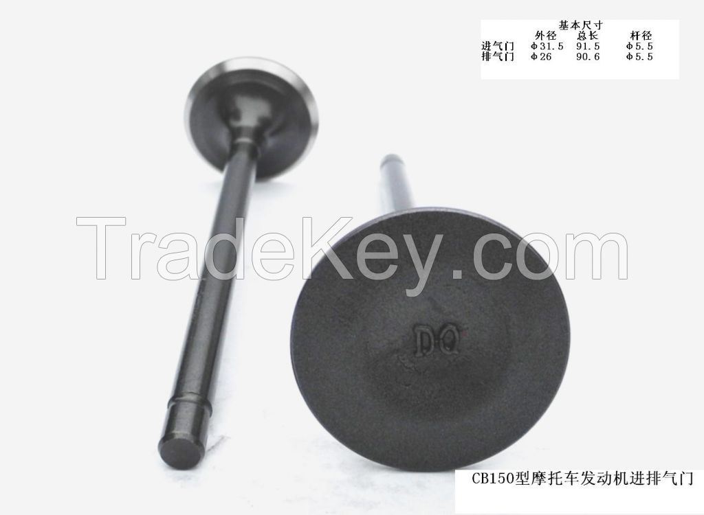 Japanese Cb150 Motorcycle Engine Intake And Exhaust Valves For Honda