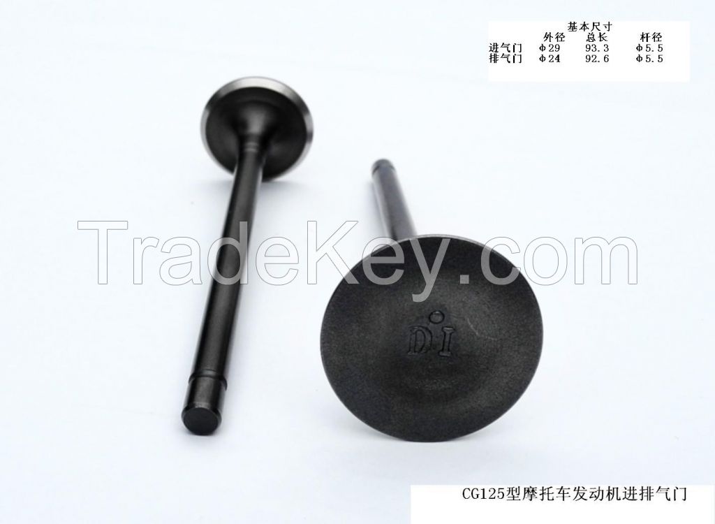 Japan's CG125 Motorcycle Engine Intake and Exhaust Valves for Honda