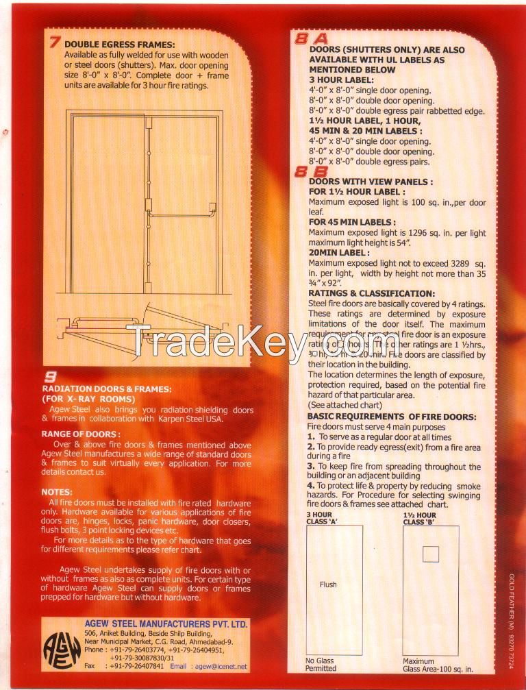 Fire Rated UL Listed Doors