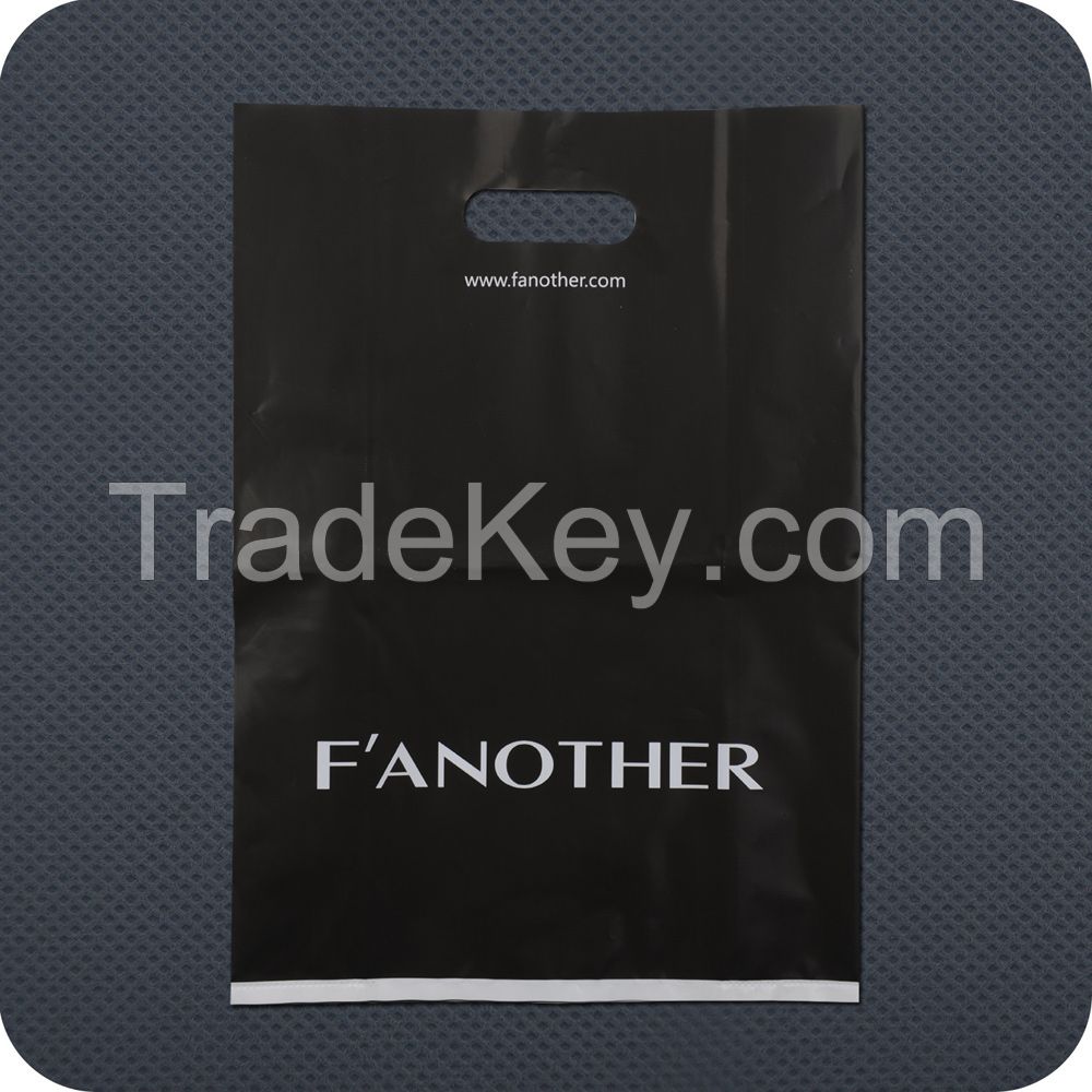PE plastic bags with soft loop handle