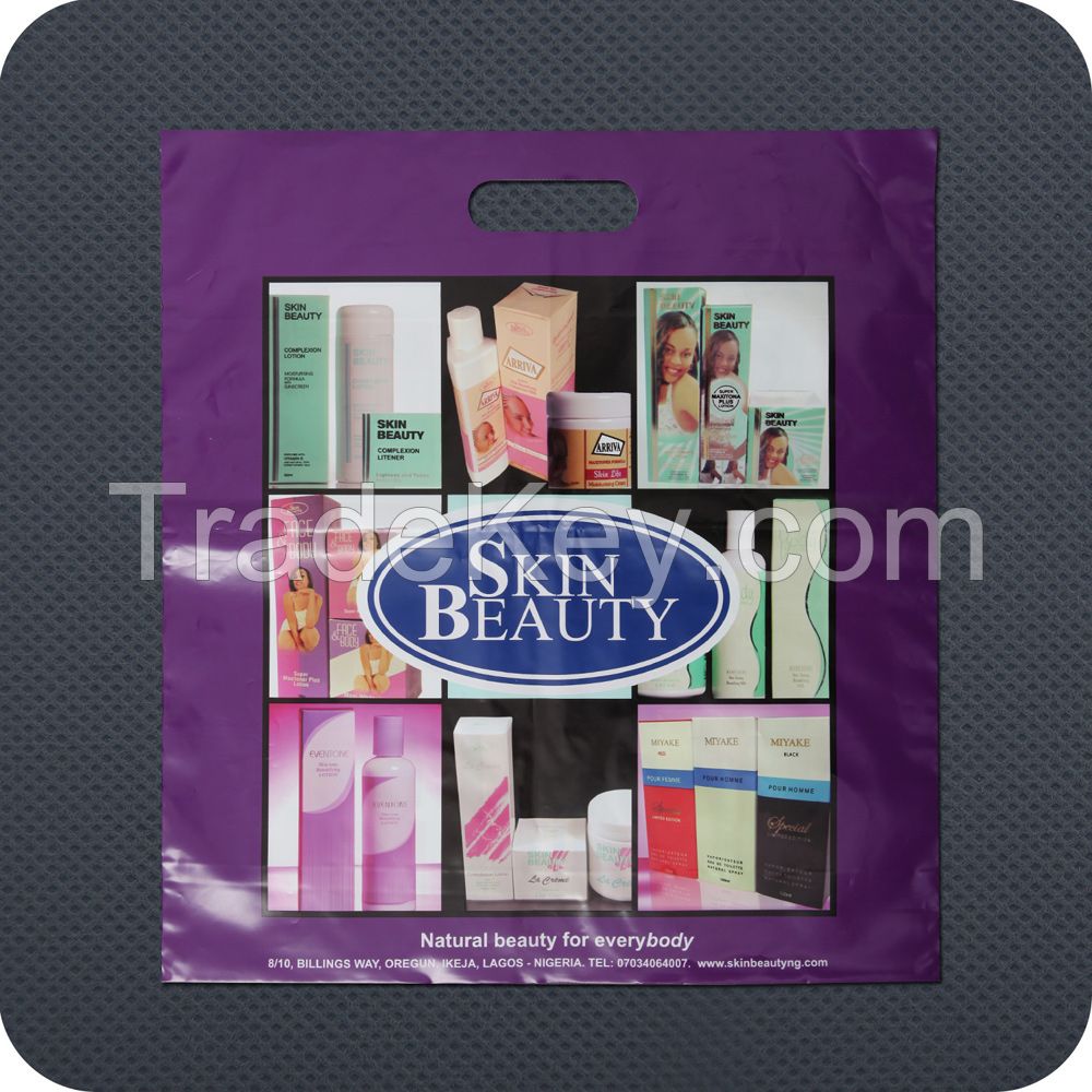 PE plastic bags with soft loop handle
