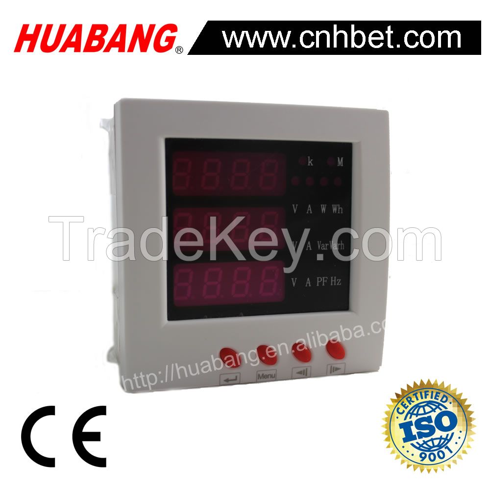 Three phase multi function power meter 