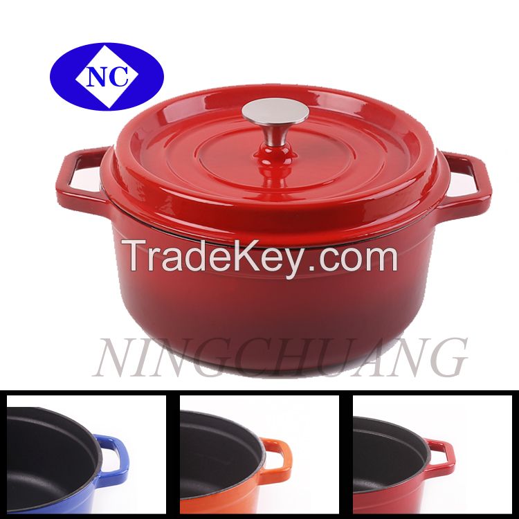 wholesale cookware cast iron enamel casserole pot 