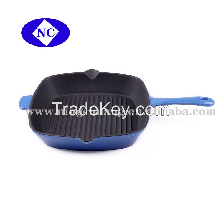 cast iron enamel steak frying pan wholesale