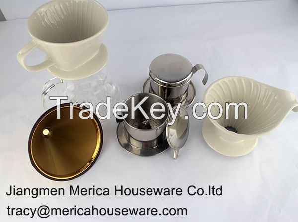 stainless steel dripper coffee dripper