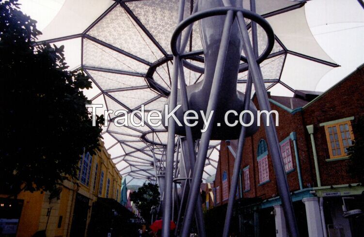 Singaporean River Shopping Street tensile membrane structure roof