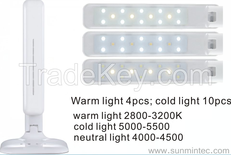 lighting ,LED lighting, LCD alarm LED desk lamp, 5-level touch sensor desk light