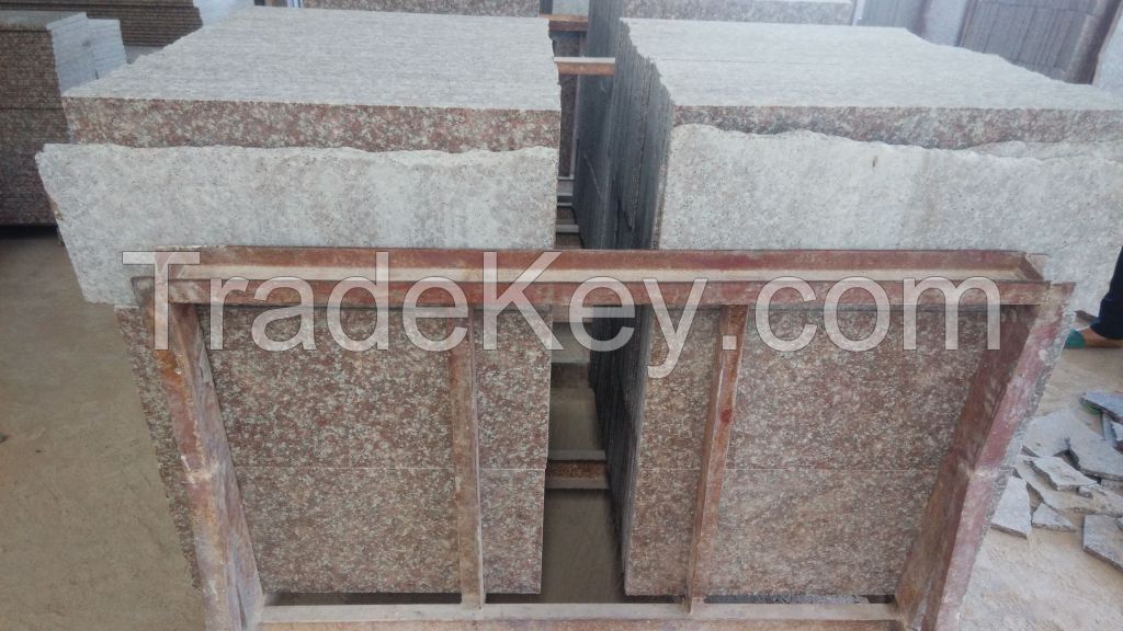 G687 peach red granite polished tile/slab