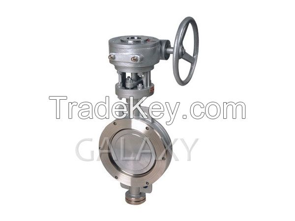 Triple eccentric butterfly valve, blowout- proof stem