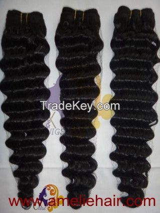 High quality 100% Natural Peruvian human hair straight hair extensions