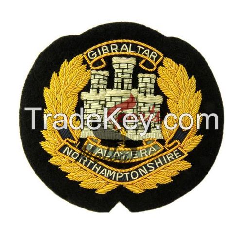 Bullion Embroidered Cap Badge