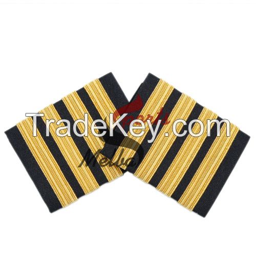 Pilot Epaulets 4 Stripe Bars