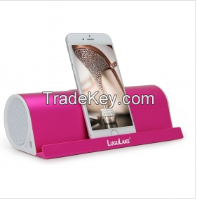 LuguLake II Charge 10Watt Bluetooth Speaker Built-in 5000mAh External Battery Pack w/alumium stand