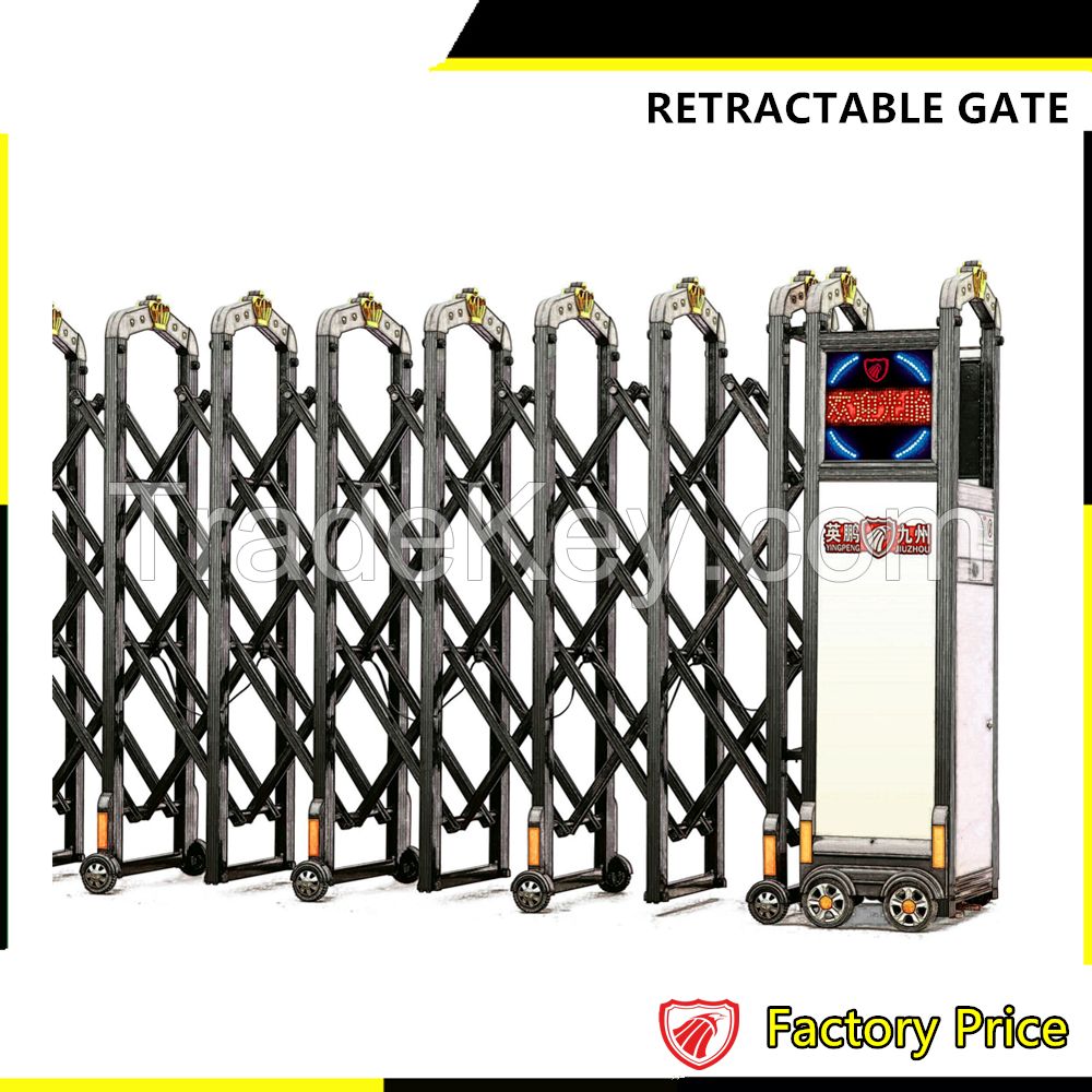 Highest quality Aluminum alloy Electric Retractable Gate