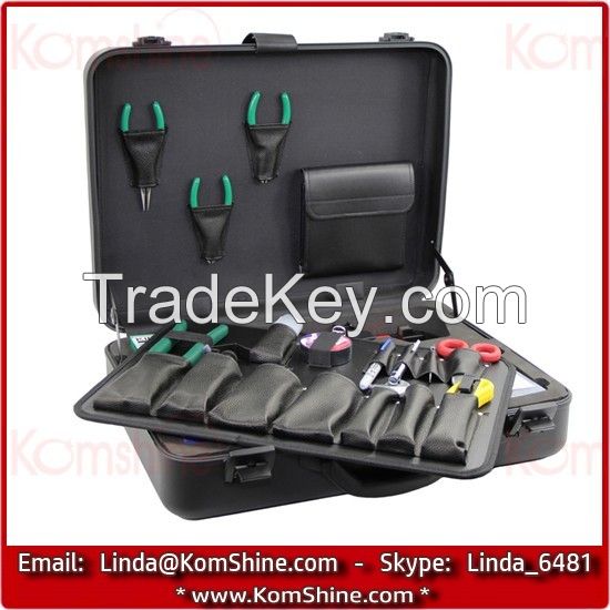 Komshine KFS-35 Universal Fiber Optic Tool Kit Used for FTTH, Splicing, Cleaning, Termination