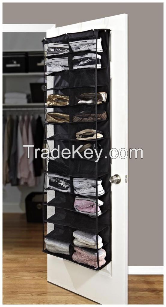 26 pair shoe rack , pocket Hanging Organizer/Rack, Door Space Saver