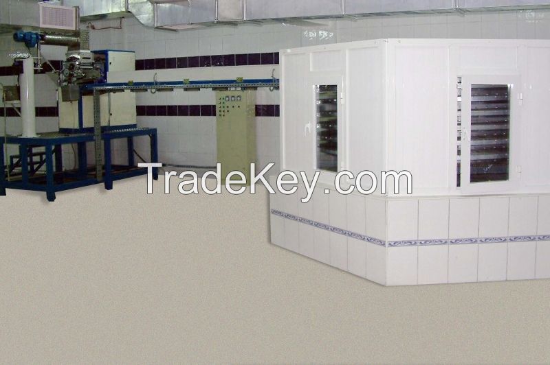 FULL AUTOMATIC SUGAR CUBE MACHINE WITH DRYING OVEN 12 TONS / DAY