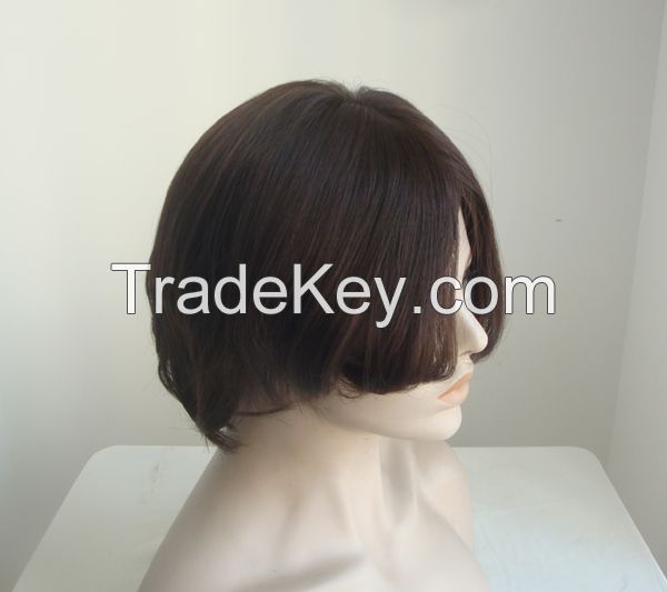 Promotional Short Hair European Hair Kosher Wigs For Sale 