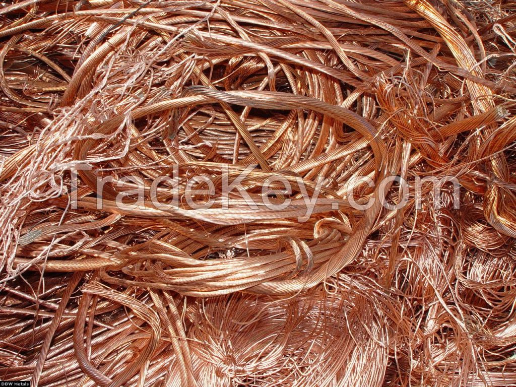 Millberry Copper Wire Scrap, 99.99% Purity