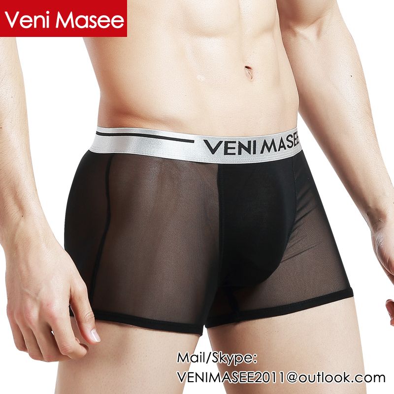 Hot Sale Sexy Transparent Veni Masee Fashion Modal Boxer Shorts Men Underwear ODM/OEM China Factory