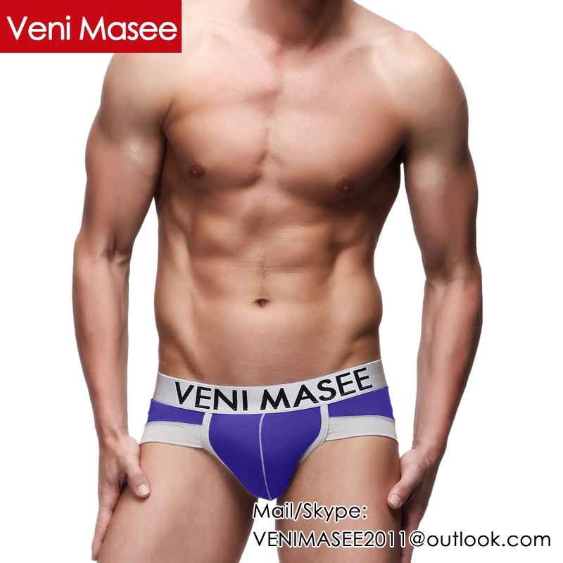 2015 New Arrival Wholesale Best Selling High Quality Veni Masee Fashion Sexy Colors Modal Briefs Men Underwear Factory