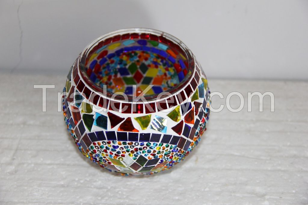 garden gift craft, turkish mosaic lamp, butterfly lantern candle holder