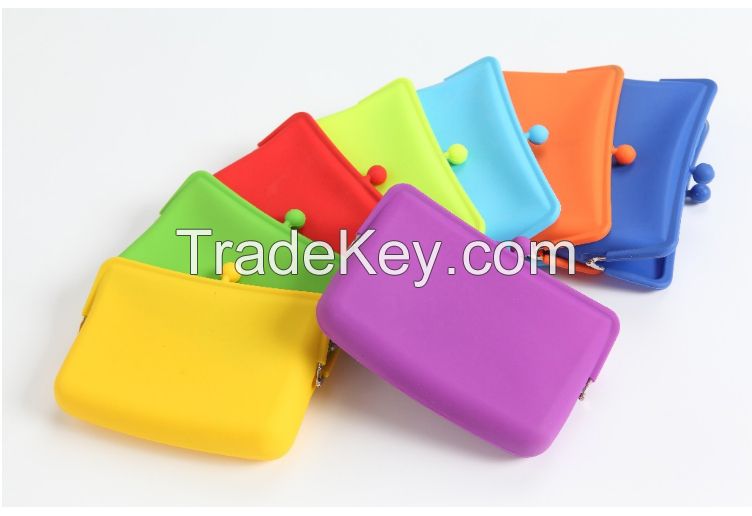 2015 new style fashion silicone pochi purse wallet wholesale