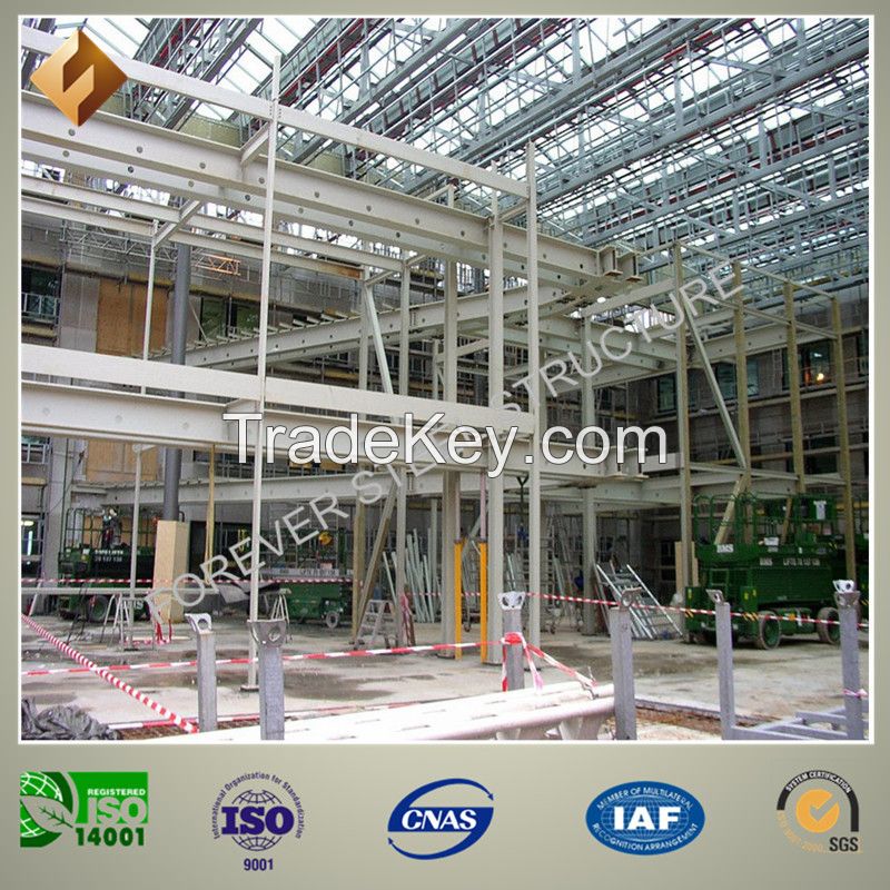 Light Prefabricated Fabrication Steel Structure for Workshop and Warehouse