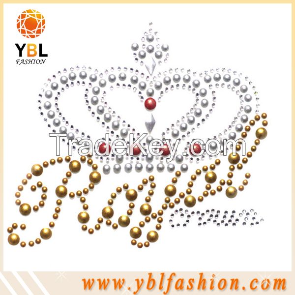 garment accessories:rhinestone and hot fix motif