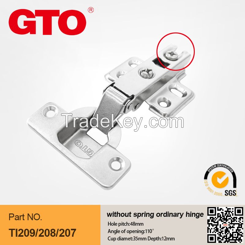 Slide-on concealed door hinges for cabinet