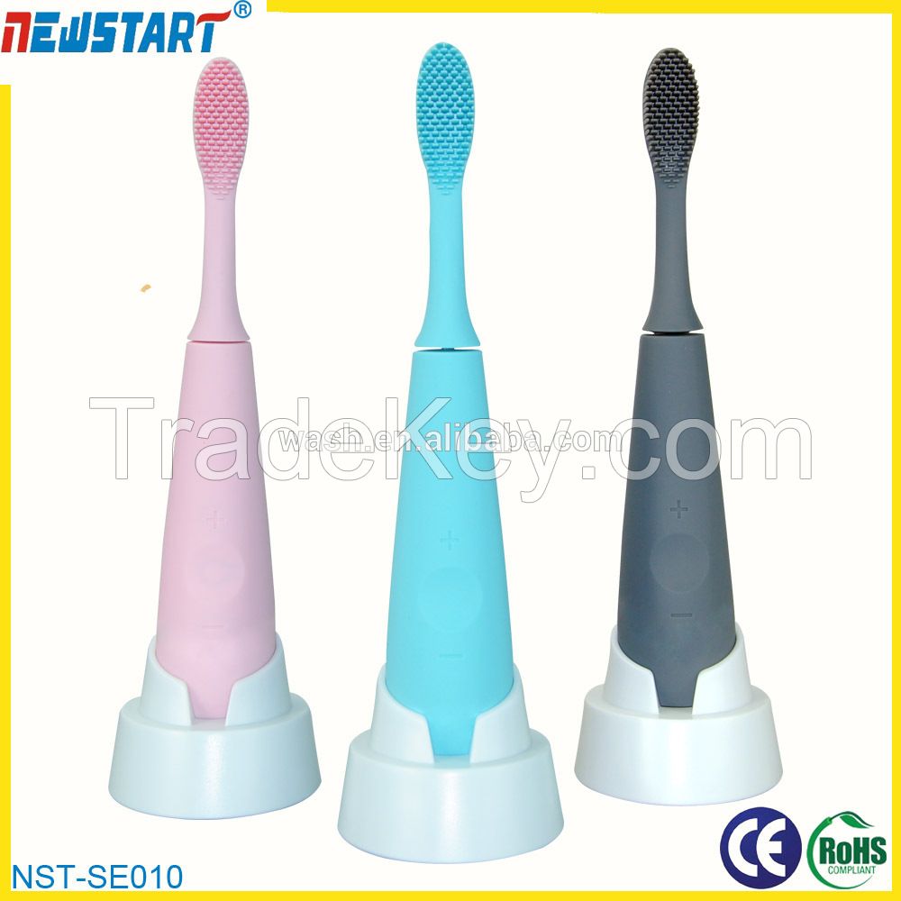 Hot selling new design Sonic electric toothbrushes, Silicone Rechargeable Toothbrushes