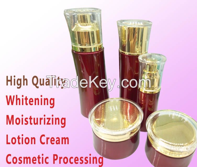 Cosmetic Lightening Skin Cream with Natural Essence Skin Care Processing