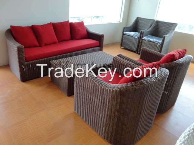 Poly rattan furniture