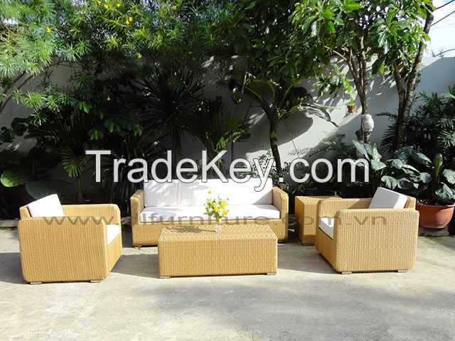 Outdoor wicker furniture