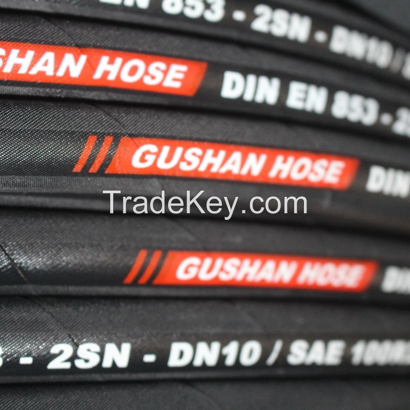 Gushan R1at/1sn/R2at/2sn High Pressure Rubber Hydraulic Hose