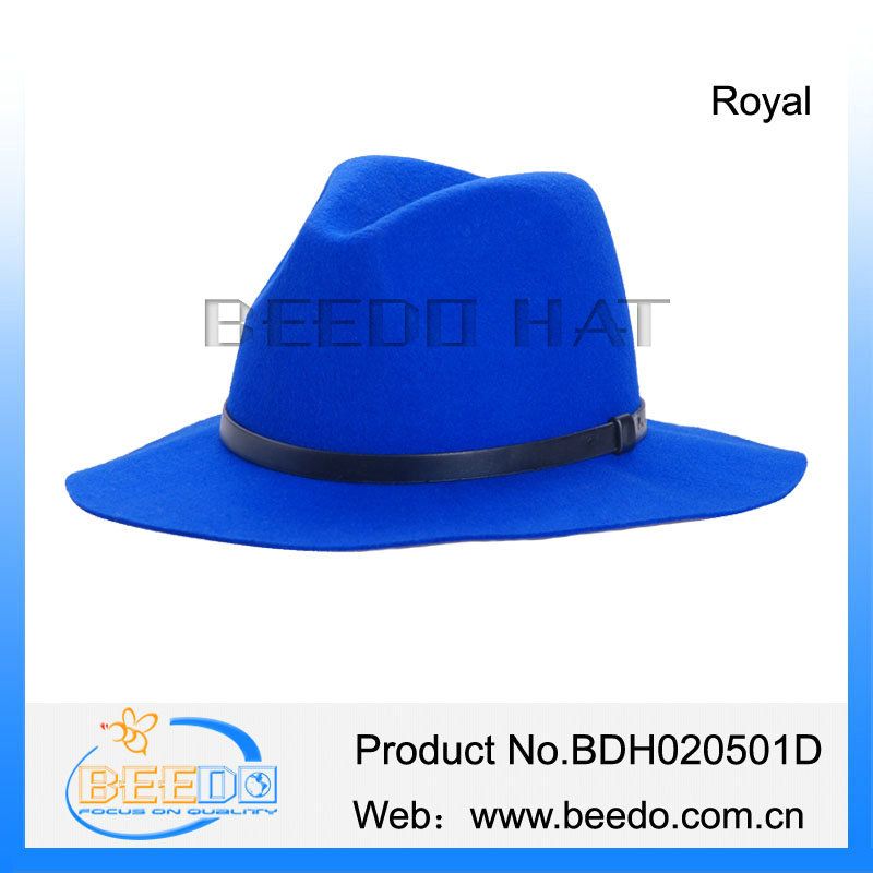 Handmade women wool felt hat wide brim mens fedora hats for women