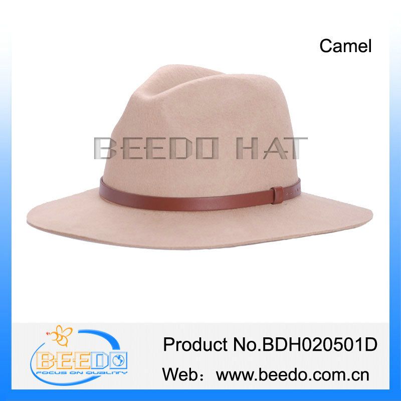 Handmade women wool felt hat wide brim mens fedora hats for women