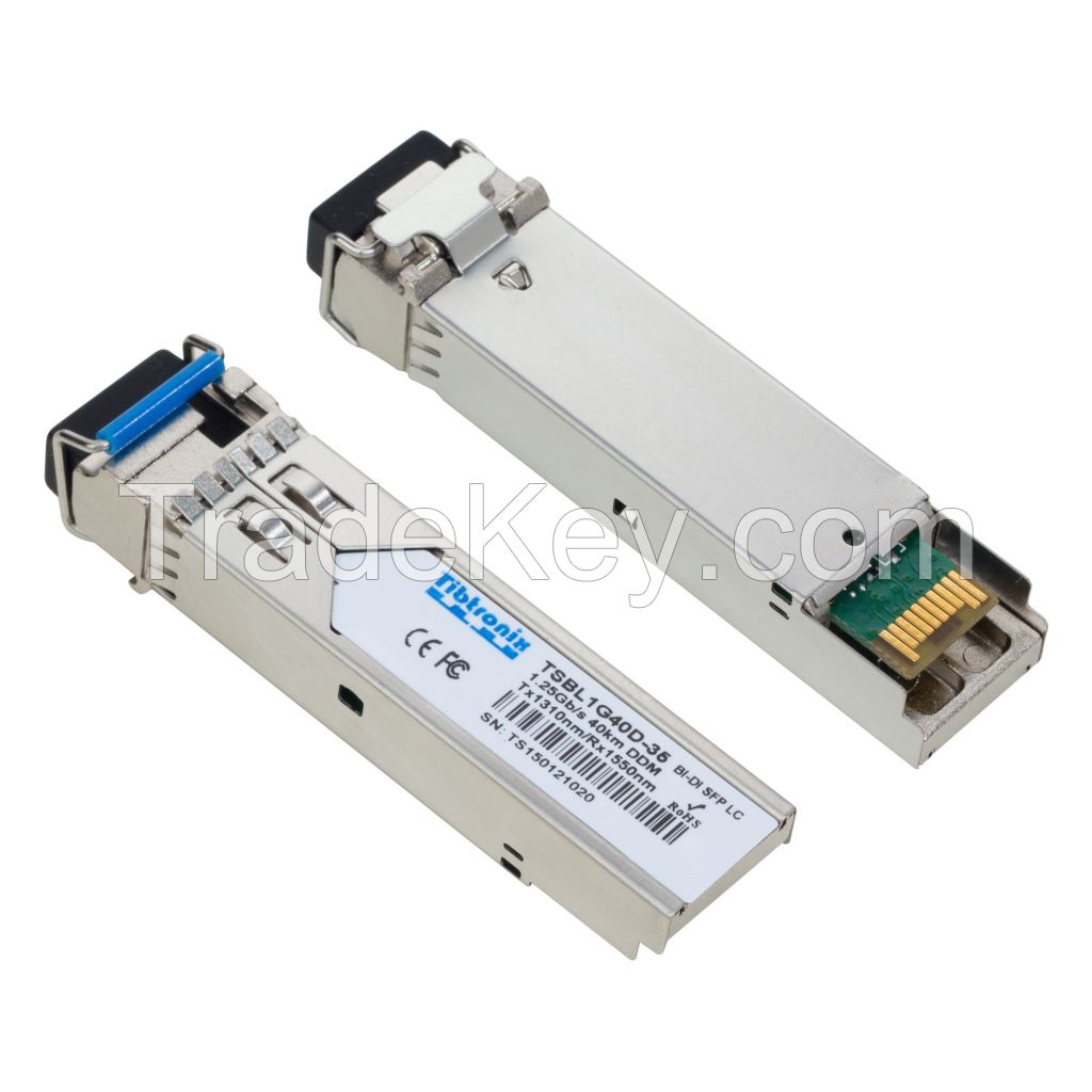 TIBTRONIX Gbic sfp BIDI optical transceiver module  40KM  LC TX1310/RX1550