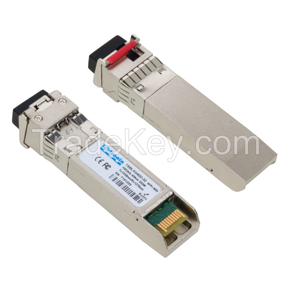 TIBTRONIX 10G sfp+ BIDI optical transceiver module 80km lc TX1270/RX1310 &amp;amp;TX1310/RX1270