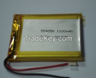 PL554050 1100mAh polymer lithium battery 3.7V