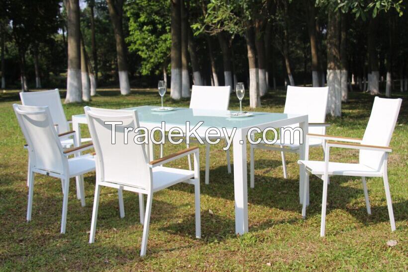 Outdoor Patio Modern Sling Aluminum Chair