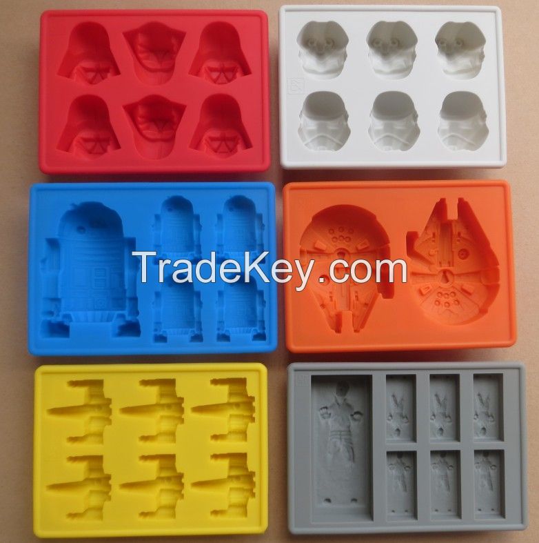 Star Wars Han Solo Silicone Ice Tray , set of 6