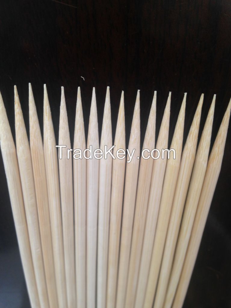 Disposable round bamboo skewer,flat skewer,teppo skewer