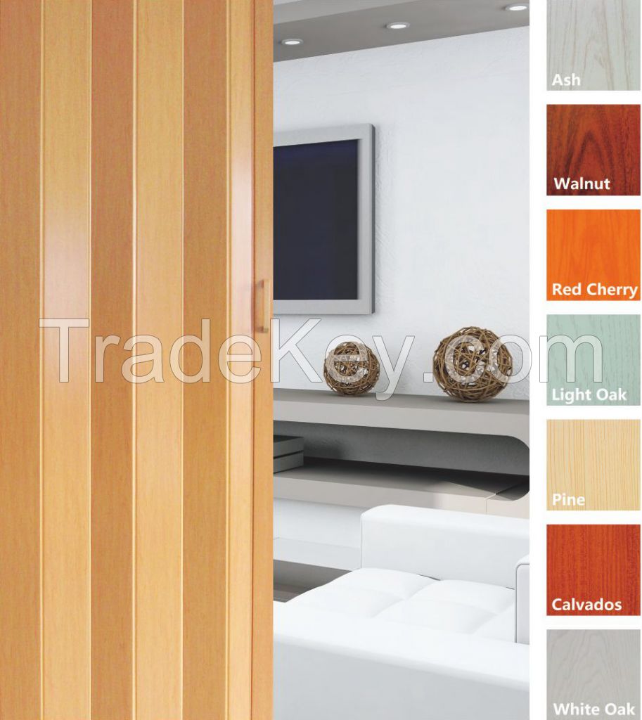 Bedroom Interior Plastic Folding Door