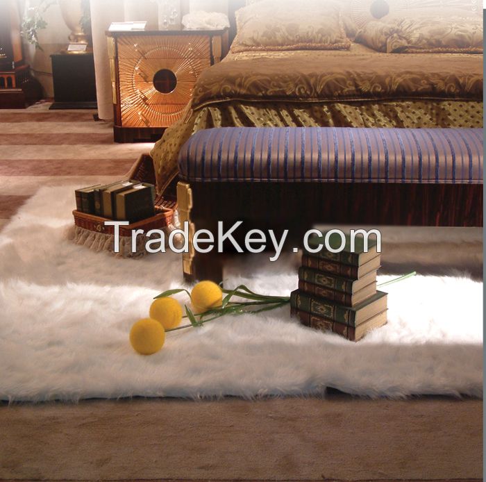 Polyester Shaggy 1.6X2.3m Hand Made Rugs Carpets